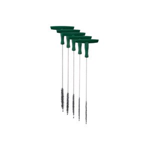 Parkside - Wire brush with handle / Wire brush set (drill hole cleaning brush set, 5 pieces)