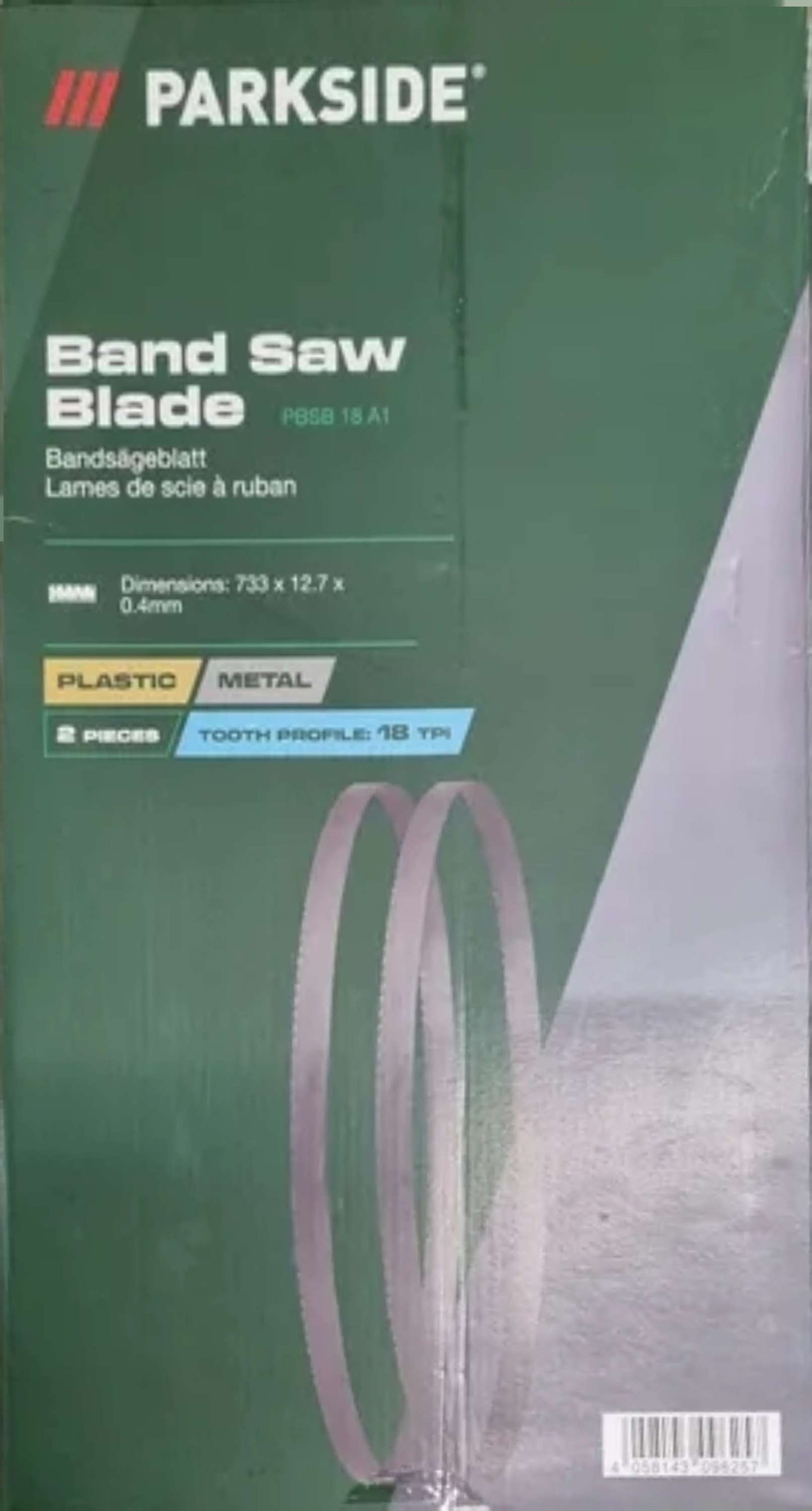 Parkside - Band saw blades 2 pcs.  PBSB 18 A1