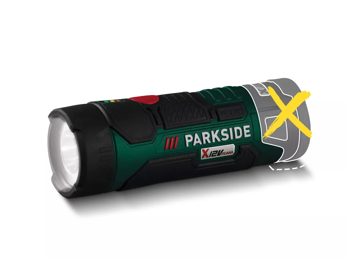 Parkside 12V Cordless LED Worklight Rechargeable Torch Bare Light.