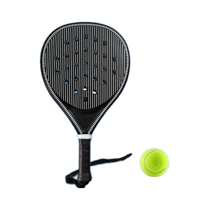 Padel Rackets for beginners size: 46. 5*25. 4*4. 5CM. Structure: Inner core foam + Carbon.