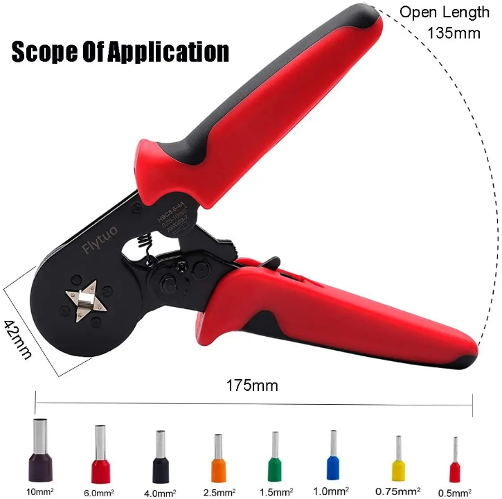 Manual Self Adjusting Terminal Crimper HSC8 6-4 Crimping Tool