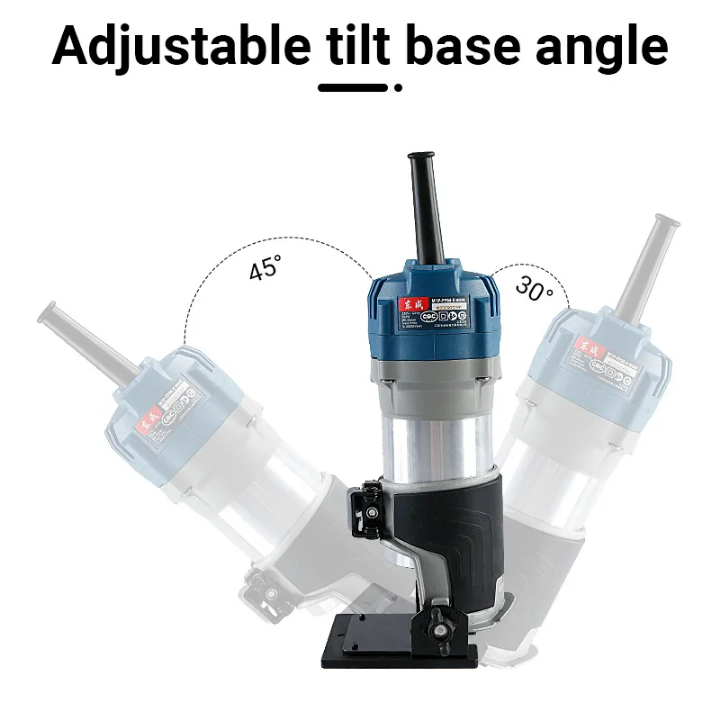 Universal Slotted Woodworking Jig for DIY Trimming & Slotting 45° Aluminum Trim Router Base Plate.