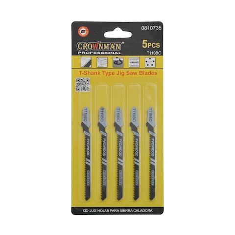 Crownman 5Pc 2Mm Jigsaw Blade
