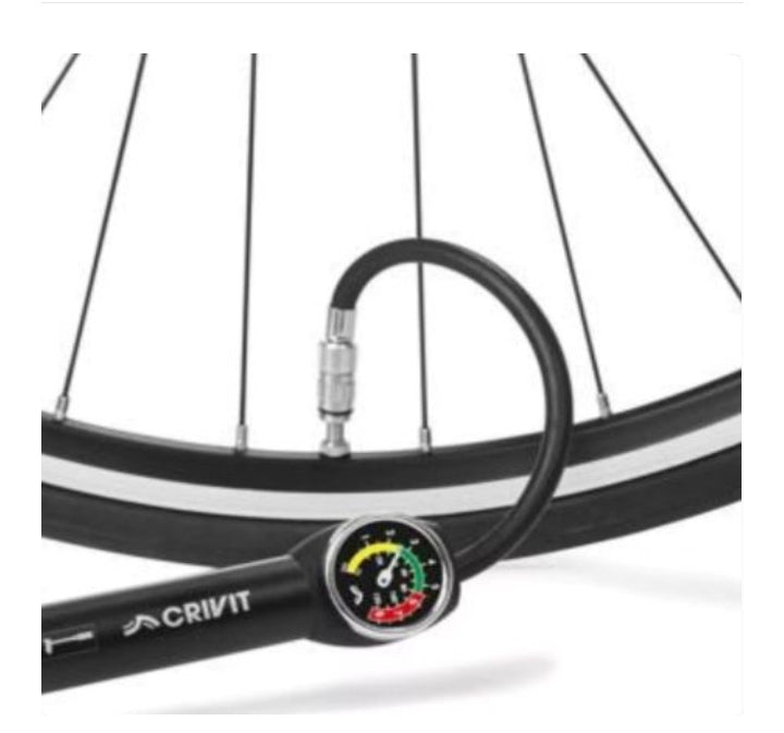 Crivit - Mini Bike Pump with meter