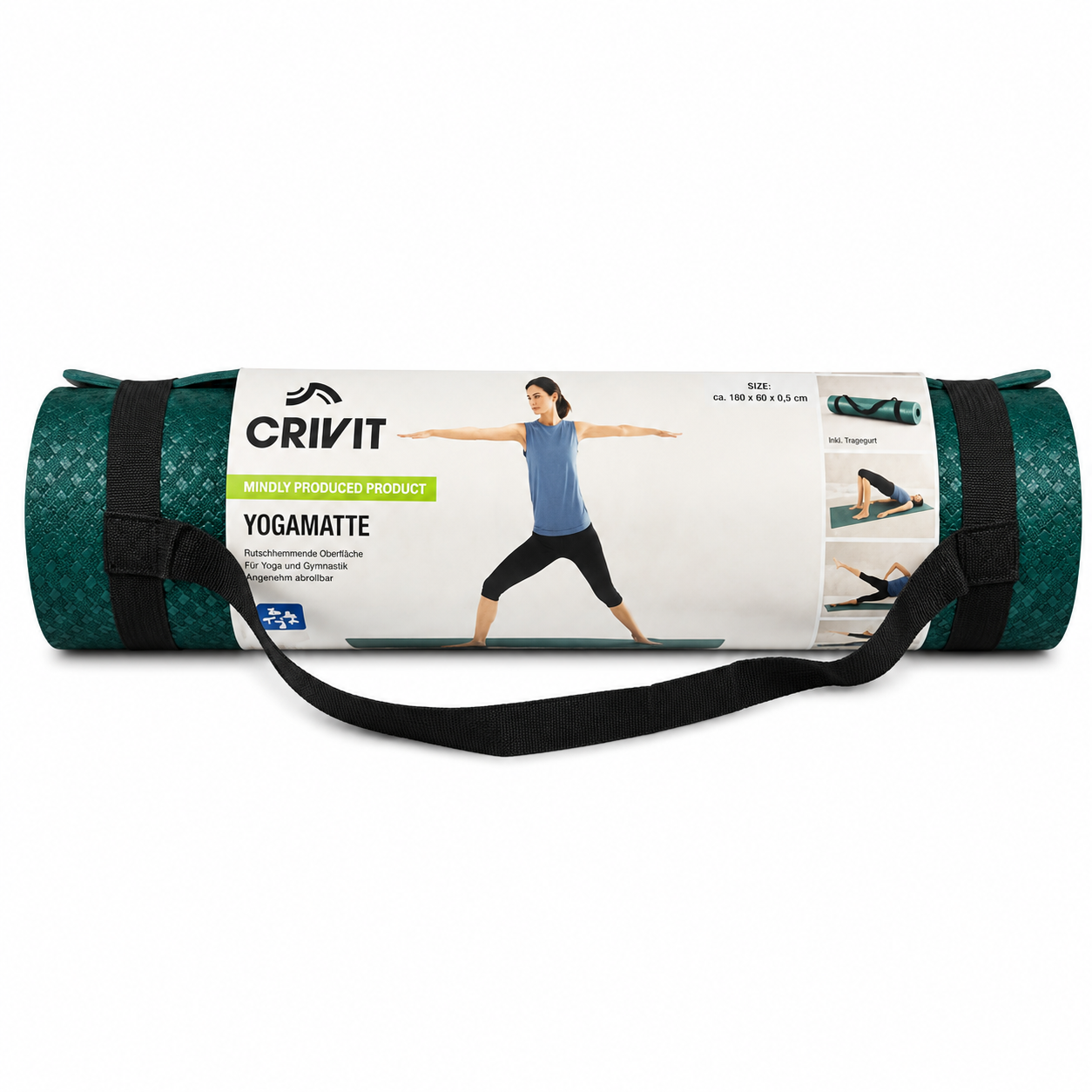Crivit - Yoga Fitness Mat - Green