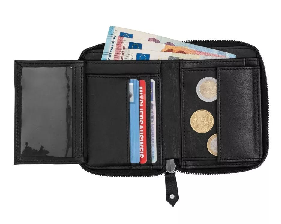 Marc Picard - Unisex genuine leather wallet purse.