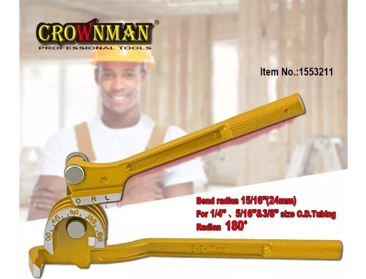 Crownman - 3 In 1 Manual Pipe Tube Bender , Plumbing