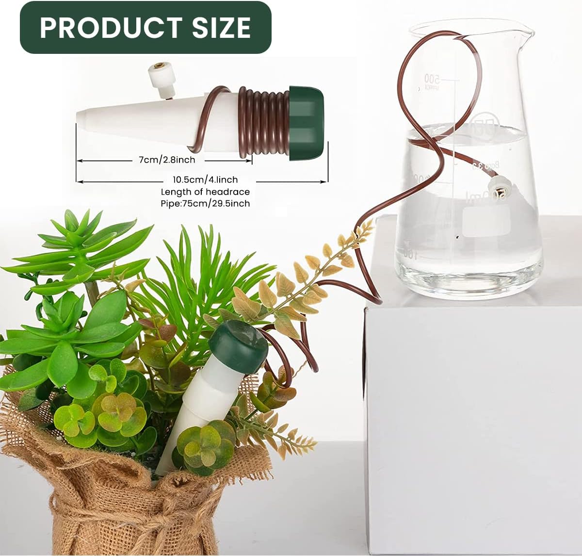 Parkside - Drip Irrigation Kit for Pots Plant, Ceramics Plant Watering Device, Automatic Watering Gadget for Garden Home Office Travel