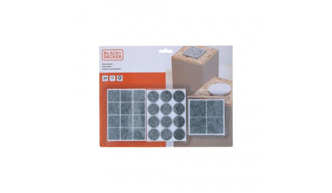 Black + Decker - Furniture leg pads 3 different sizes 28pcs
