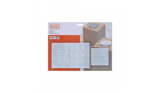 Black + Decker - Furniture leg pads 3 different sizes 28pcs