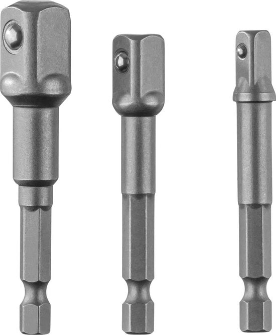 Parkside - Bit Holder/Square Adapter Set (Square Adapter Set, 3-Piece)
