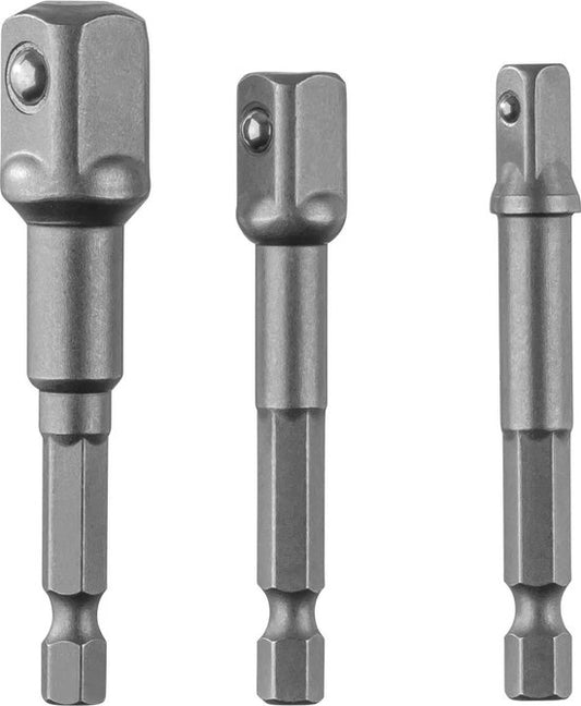Parkside - Bit Holder/Square Adapter Set (Square Adapter Set, 3-Piece)