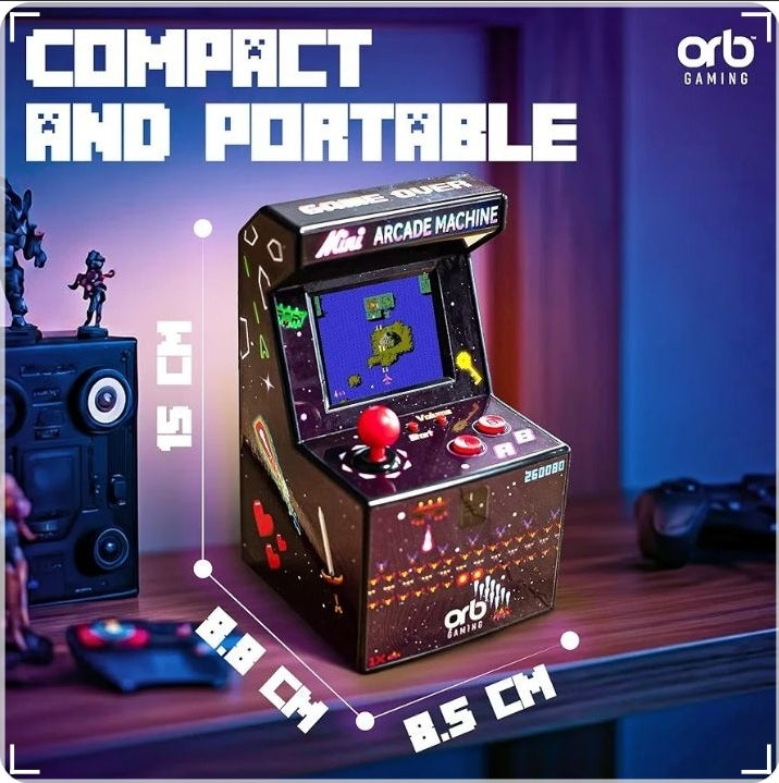 ΤΟΥ Lino - Tragbares Retro-Arcade-Spiel, a Portable Mini Arcade Machine Featuring 240 Pre-installed 8-bit Games.