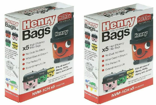 HENRY Hoover Genuine Cloth Vacuum Cleaner Bags 5 Packs