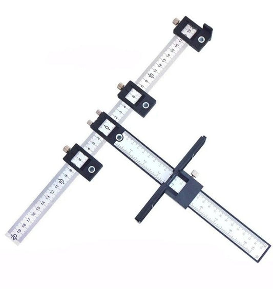 Cabinet Hardware Jig Tool Wood Drilling Dowelling Guide for Installation of Handles Knobs on Doors and Drawer