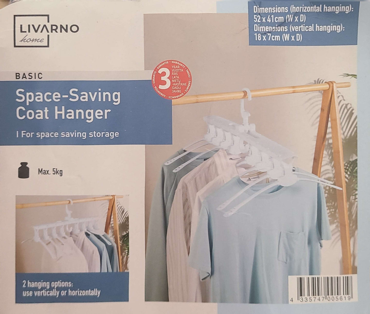 Livarno Home - Space Saving Coat & Clothes Hunger