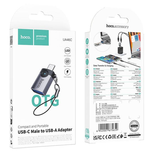 Hoco UA46C Victory Type-C male to USB female adapter