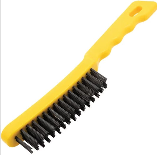 5-ROW PLASTIC HANDLE WIRE SCRATCH BRUSH