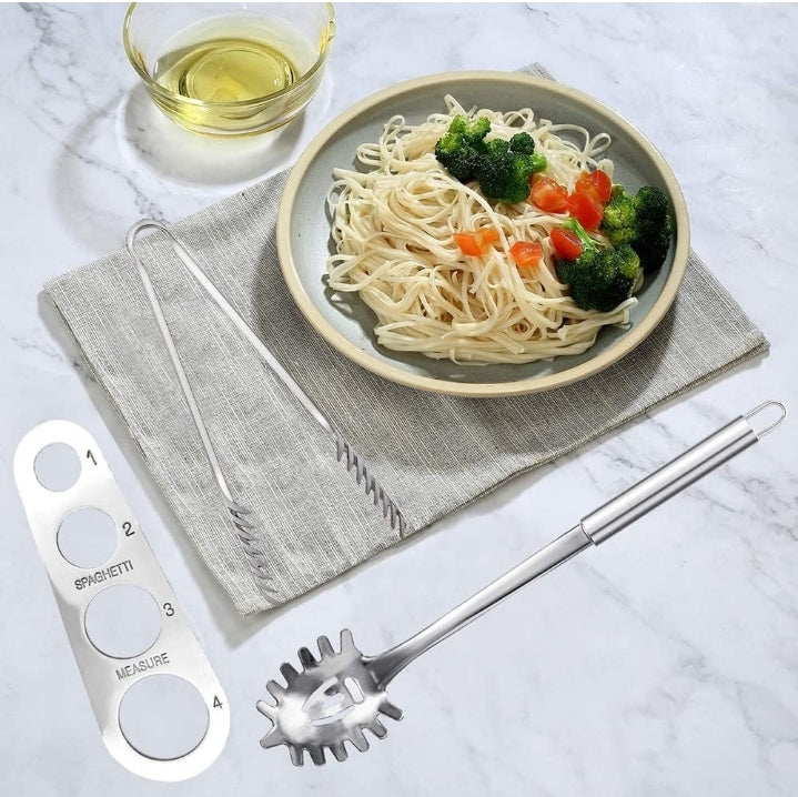 Masterpro - 3-Piece Stainless Steel Spaghetti Server Set