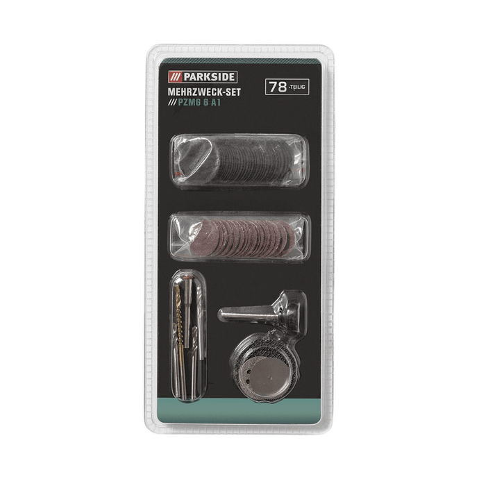 Parkside - Grinding , Sanding & Cutting Mini Disc Set - 1 Set