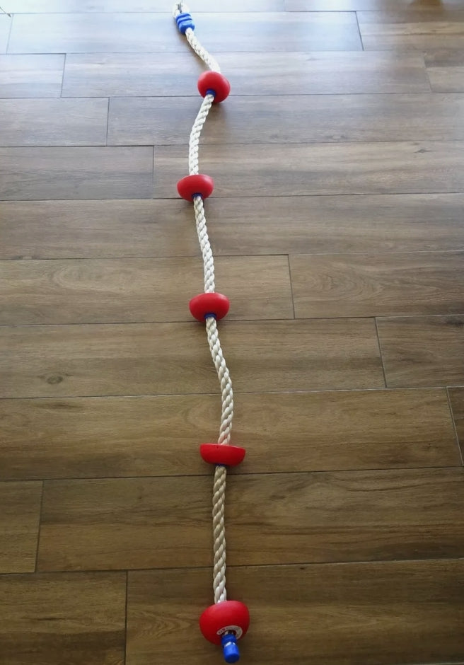 Climbing rope children with plastic step knots plastic knot chain rope 2 m