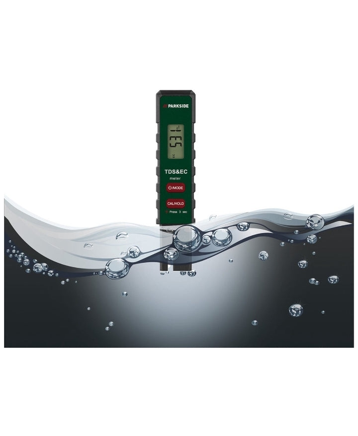 PARKSIDE TDS meter - Determining the TDS/EC value and water temperature