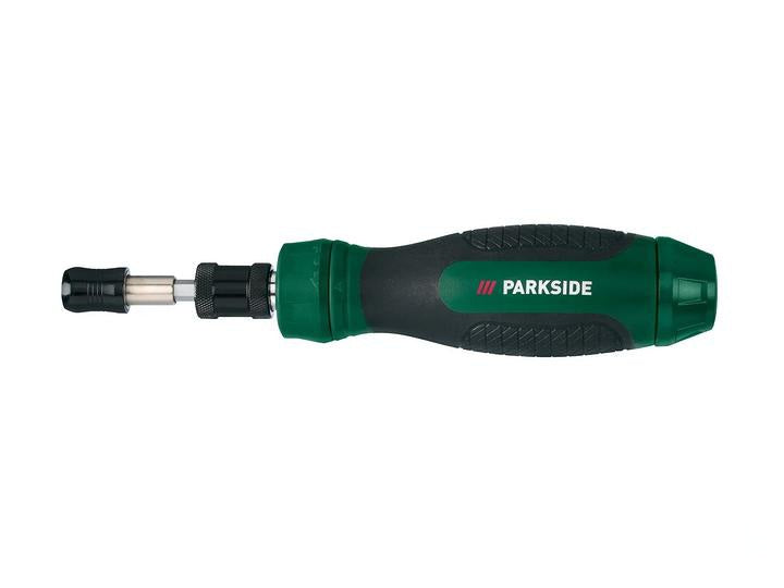 Parkside - Magnetic ratchet screwdriver + 12 bits