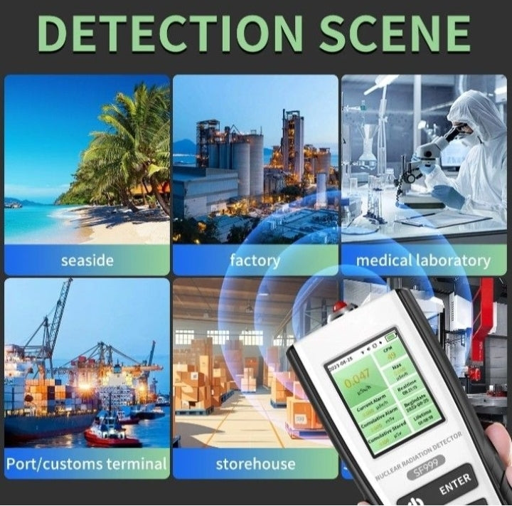 Radiation Detector Geiger Counter Nuclear Radiation Detector Alpha Beta Gamma X Ray Nuclear Radiation Detector