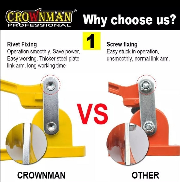 Crownman - 3 In 1 Manual Pipe Tube Bender , Plumbing