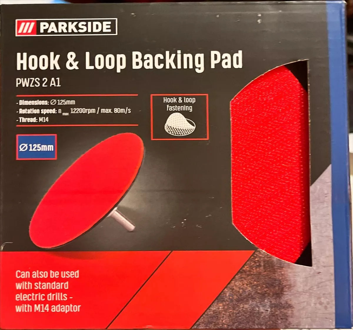 Parkside - Angle Grinder Accessories Hook & Loop Backing Pad