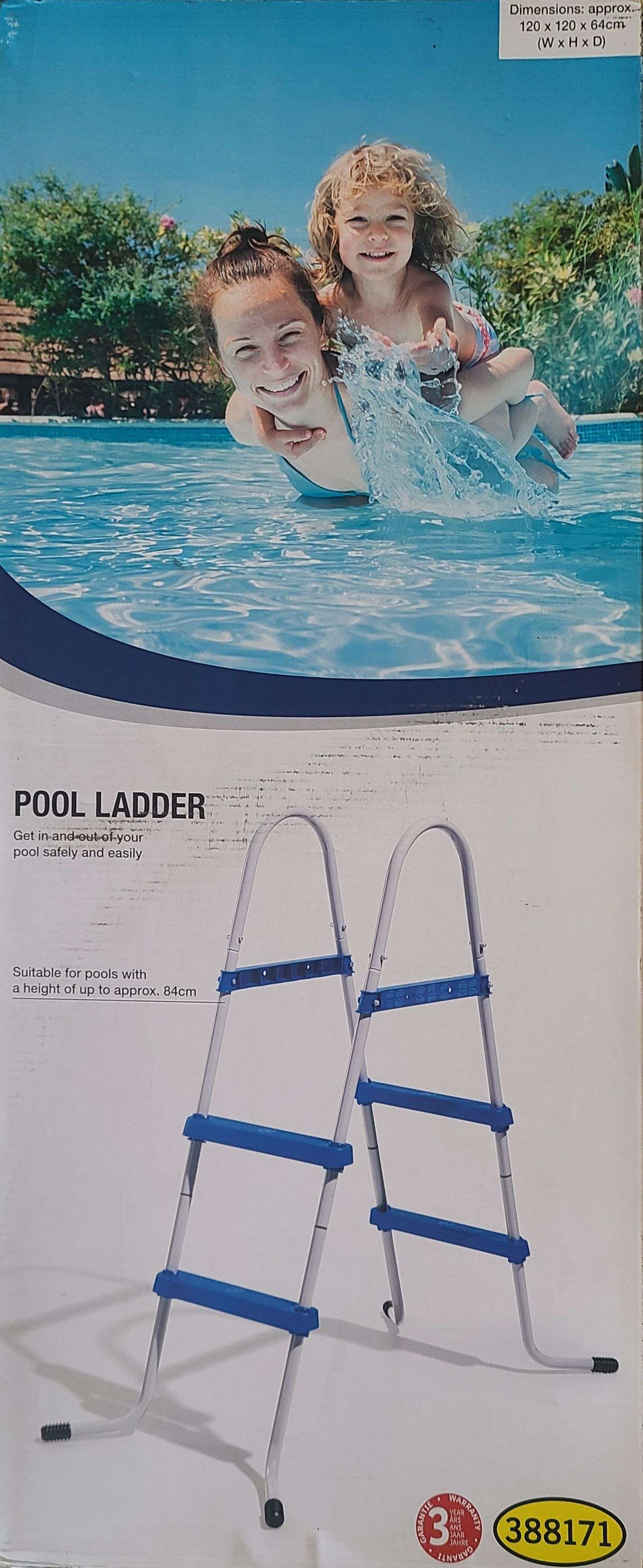 Pool Ladder 1.20m (h) 2 Steps hold up to 150kg