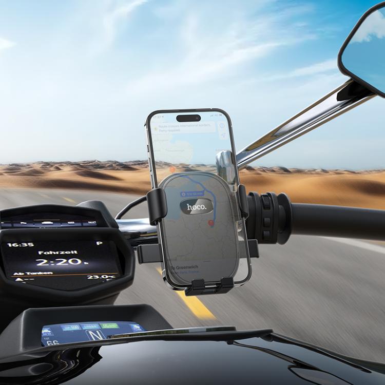 Hoco H85 Knight Motorcycle Bicycle Universal Phone Holder – Black