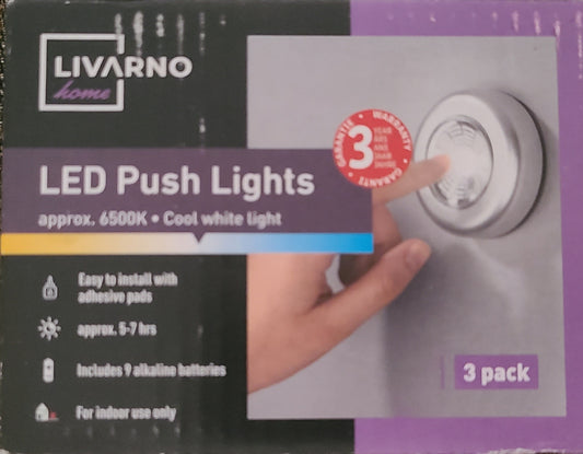 LivarnoHome - Led Battery Push Lights