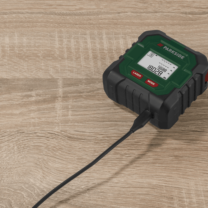Parkside - Laser Distance Meter with Tape Measure.