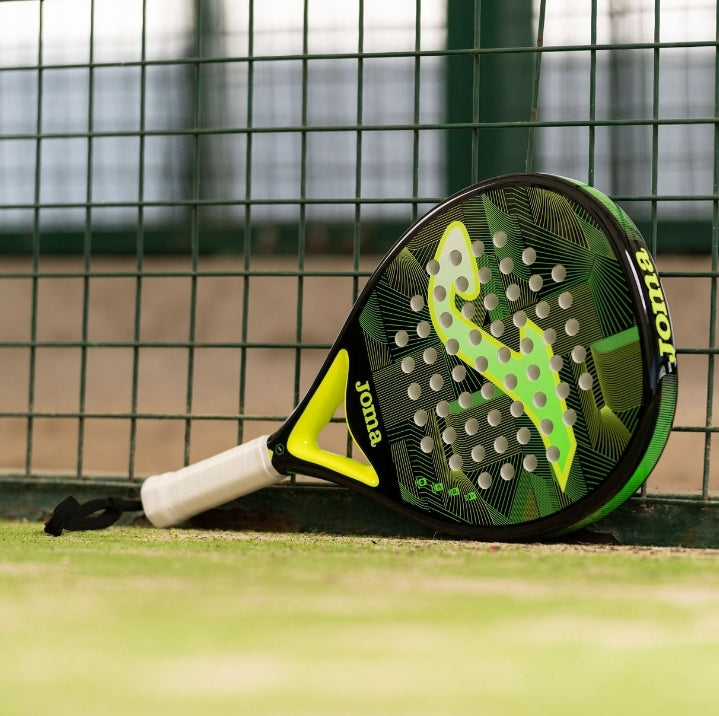 Padel Racket Joma Open Black & Fluor Green
