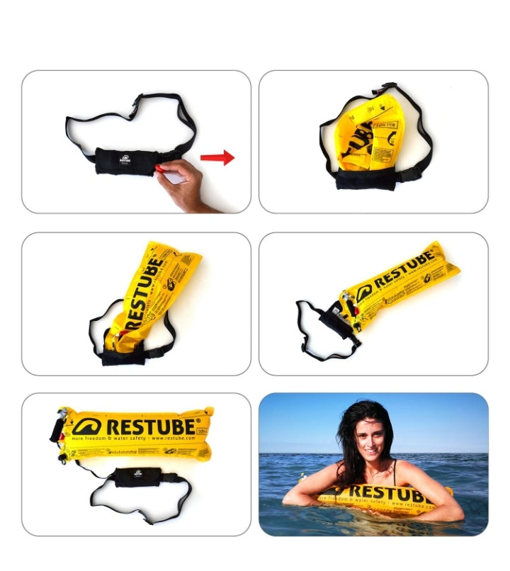 Restube - Beach Swim Buoy Starter Kit for a variety of water sports activities.