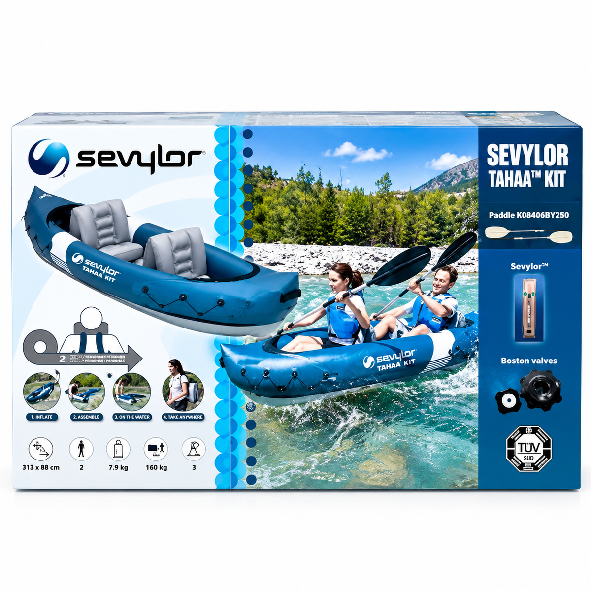 Sevylor Tahaa Inflatable Kayak – 2 Person