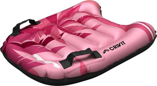 Crivit Inflatable Bodyboard - Lying surfing - Pink - 2 Ergonomic handles - For waves up to 1m