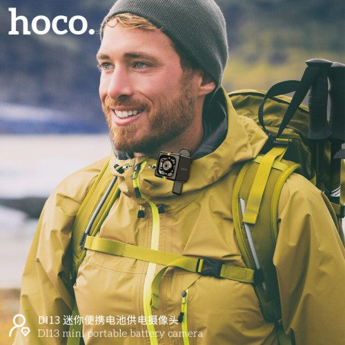 Hoco DI13 Mini Portable Camera featuring 1080p video recording capabilities.