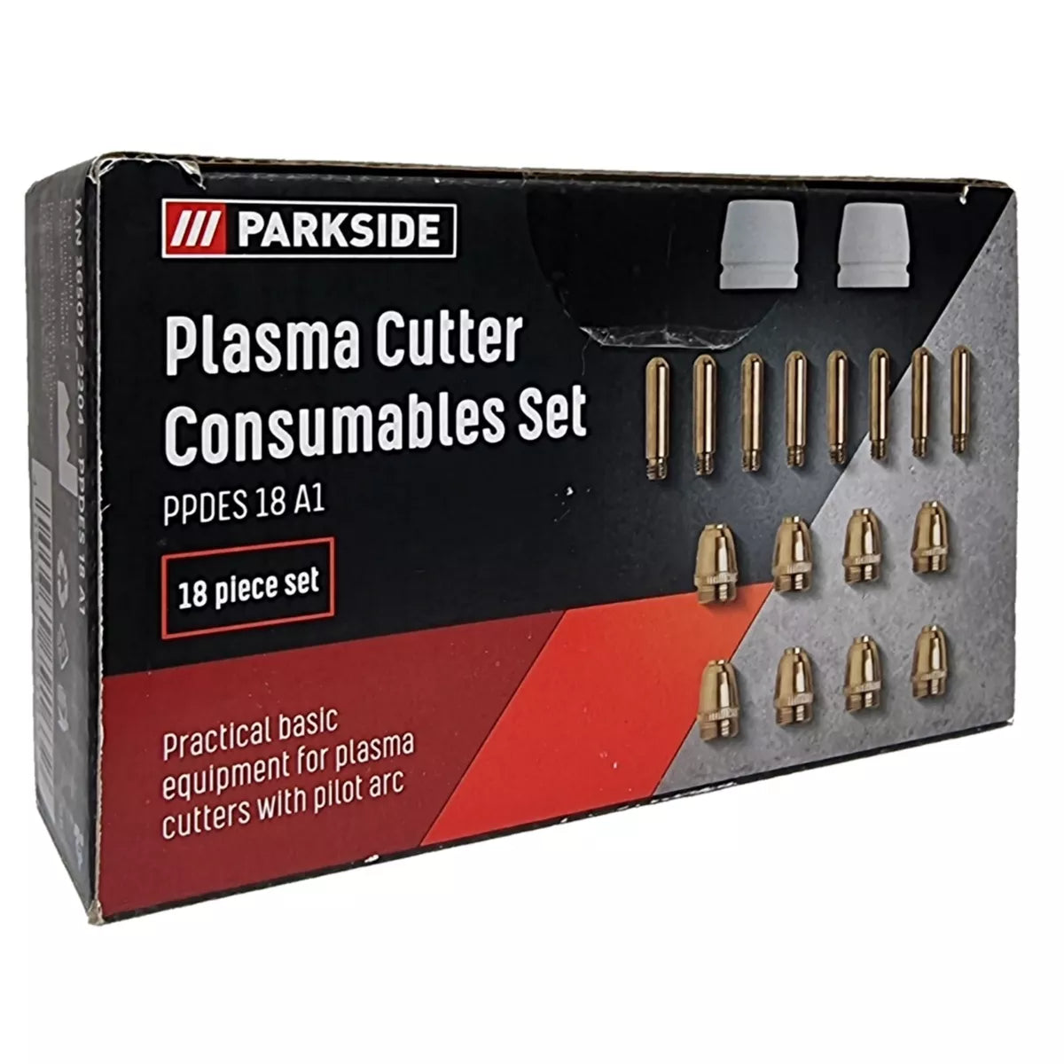 Parkside - 18 Ps Plasma Cutter Consumables Accessories Set Welding Cutting Nozzles