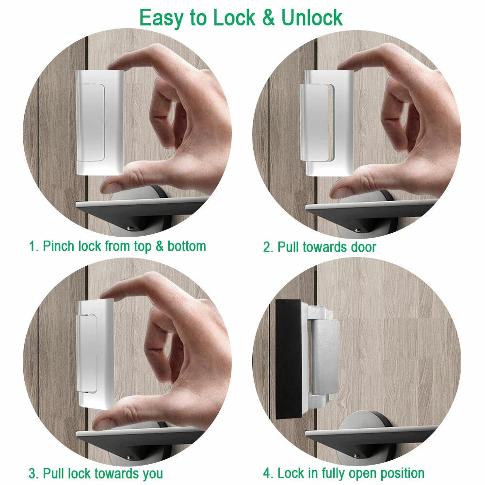 CCJH Home Security Door Lock Withstand 360kg to Defend Your Home or Hotel.