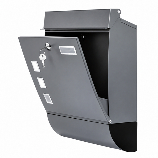 LivarnoHome - Stainless Steel Letter & Mail Box