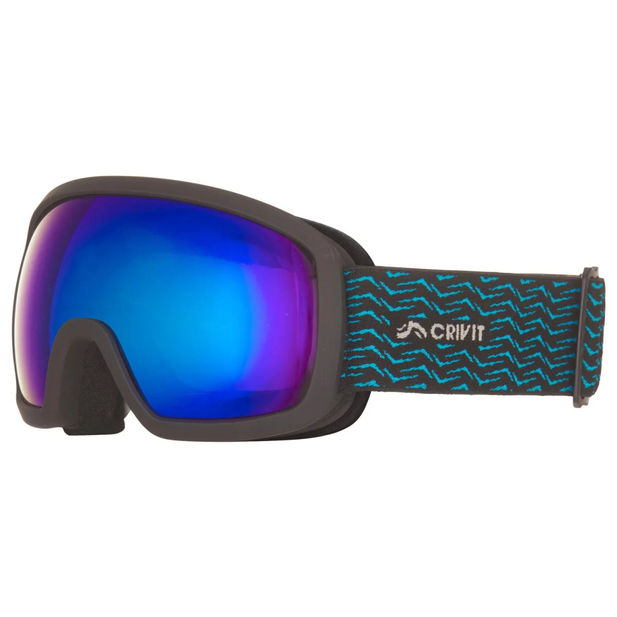 Crivit - Ski Goggles Men Women Unisex OTG Ski Goggles for Glasses Wearers Anti-Fog UV Protection.