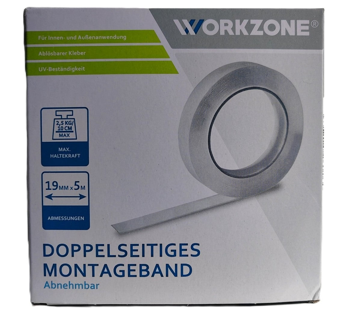 Workzone - Double-Sided Mounting Tape for Permanent Indoor Use
