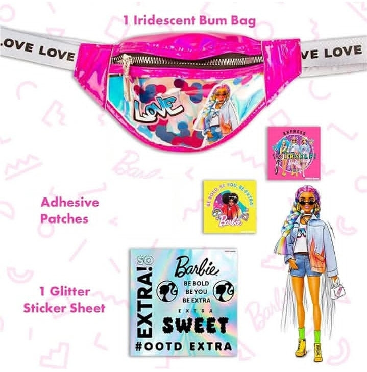Barbie Bum Bag Design Set (Limited Quantity) Brand: Barbie Mattel (Original).