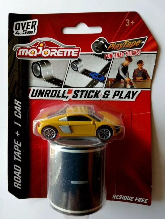Majorette - Playtape in Blister 1 Blue Car
