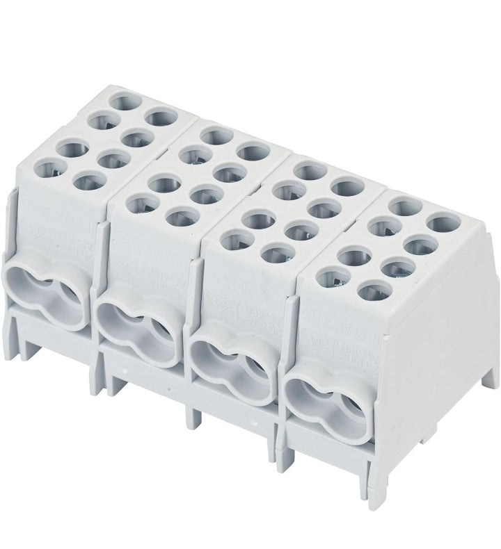 Main cable junction terminal 25/16 mm² 4-pin for top-hat rail finger-proof for use in electrical distributors and meter space