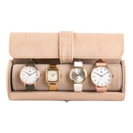 Auriol Watch And Bracelet Case
Beige L 21.5 x H 7.8 x D 8 CM