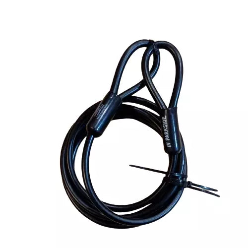 Parkside Heavy Duty 2.5m Steel Security Cable With 2 Loop Ends Security Chain