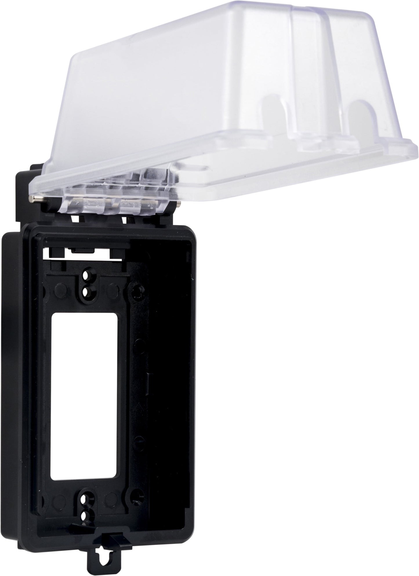 UltraPro Outdoor Electrical Outlet Cover, Weatherproof, Black/Clear, 0A, 49204